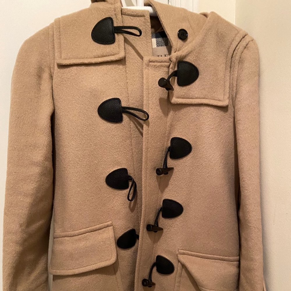 Burberry Brit Toggle Front Wool Coat